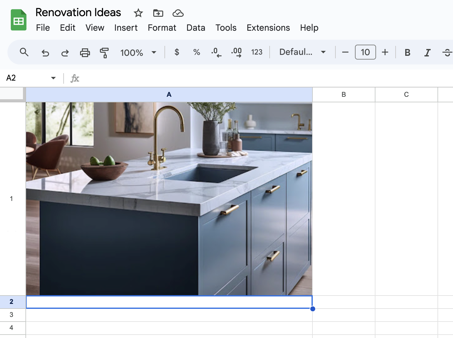 image in Google Sheets