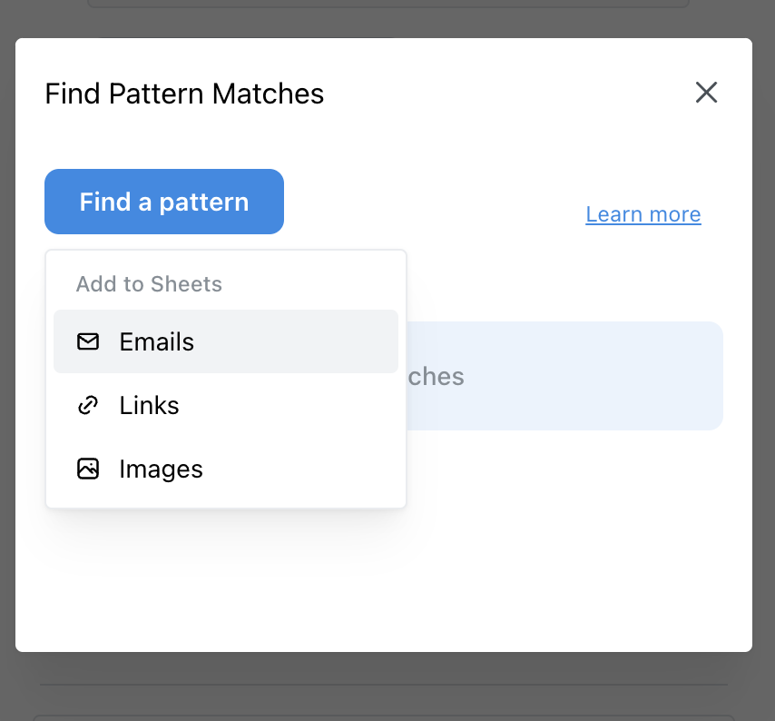 Find email matches