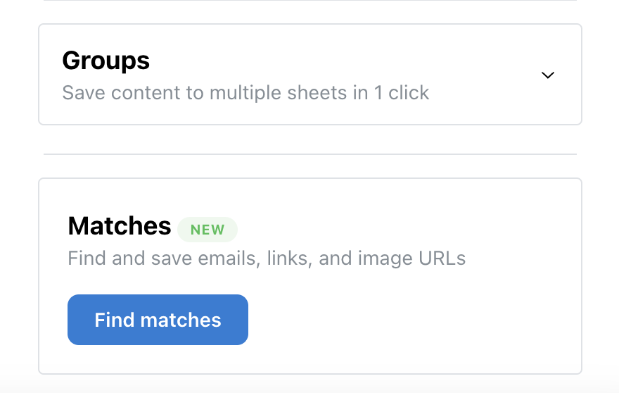 Extension match pattern